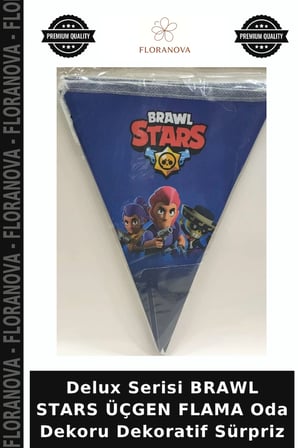 Delux Serisi BRAWL STARS ÜÇGEN FLAMA Oda Dekoru Dekoratif Sürpriz