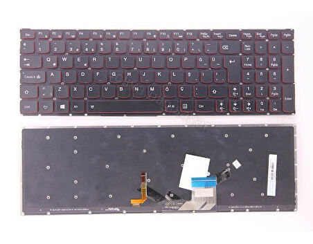 Lenovo İdeapad Işıklı led Y50-70 Y50-80 U530  25215987  Laptop Klavye Tuş Takımı