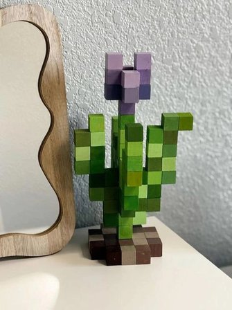 Nest WoodTr 1x1x1cm 100 ADET MDF Küp Ham Doğal Boyanabilir MDF Küp Minecraft Küp Zeka Oyunu