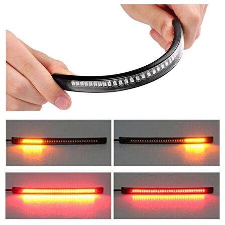 MOTORSİKLET PARK STOP SİNYAL LEDİ 32 LEDLİ FLEXİBLE LED 2 RENK KARGO ÜCRETSİZ