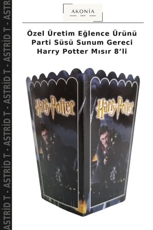 Özel Üretim Eğlence Ürünü Parti Süsü Sunum Gereci Harry Potter Mısır 8’li