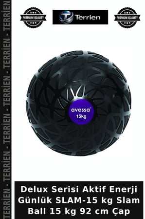 Delux Serisi Aktif Enerji Günlük SLAM-15 kg Slam Ball 15 kg 92 cm Çap