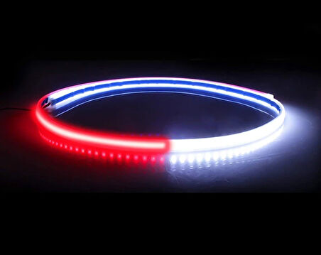 Kapı İkaz Led Krımızı Renk Uyarılılı Beyaz Zemin Aydınlatmalı Flexible Led 120cm