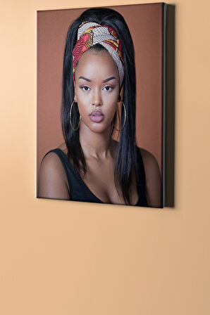 Sayılarla Boyama Seti Kasnaklı Afrika Güzeli 40 X 50 Cm