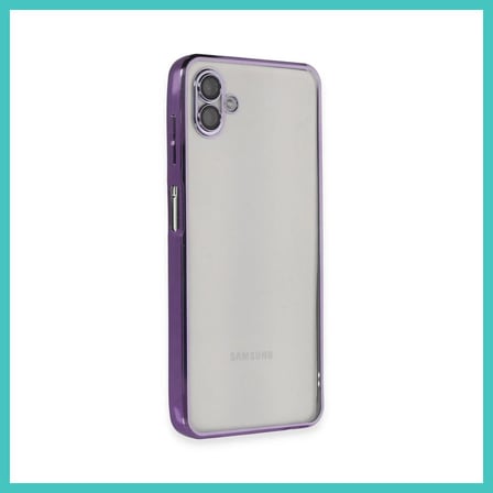 NY JOY Samsung Galaxy A04 Kılıf Lensli Silikon - Mor NYJOYBZ