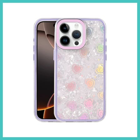 NY JOY iPhone 16 Pro Max Uyumlu Lumi Desenli Kapak - Mor NYJOYBZ