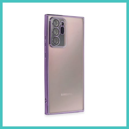 NY JOY Samsung Galaxy Note 20 Ultra Uyumlu Kılıf Lensli Silikon - Mor NYJOYBZ