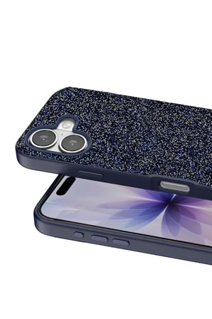 NY JOY Onegif iPhone 17 Uyumlu Bright Simli Kapak - Mavi NYJOYBZ