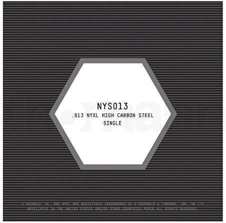 DADDARIO NYS013 ELEKTRO VE AKUSTİK TEK TEL, E-(Mİ), YÜKSEK KARBONLU ÇELİK