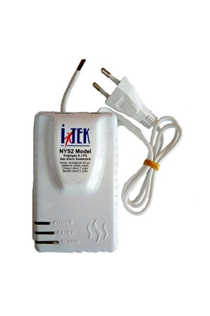 Itek Nys-02 Model Gaz Alarm Cihazı Doğalgaz Lpg Dedektörü Tse
