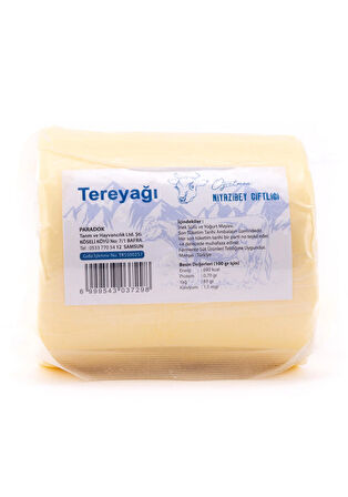 Niyazibey Doğal Tereyağ 500 Gr Karadeniz İnekleri Sütünden Yoğurt Mayalı Köy Tereyağı