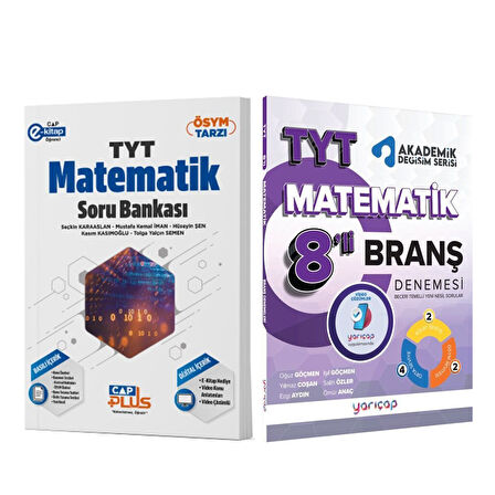 Çap TYT Matematik Soru Bankası ve Yarıçap Deneme Seti 2 Kitap