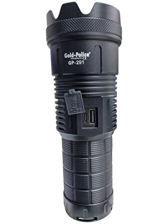 Gold Polıce Gp-291 Güçlü El Feneri 20,000 Lümen