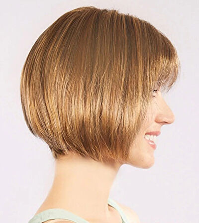 Açık Kahverengi Küt Parti Peruk Küt Saç