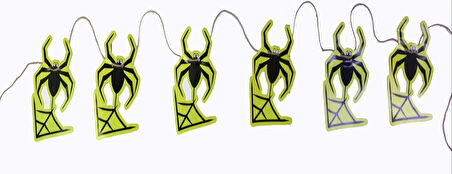 Örümcek Şekilli Asmalı Halloween Flama Banner Afiş 2 Metre