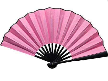 Plastik Kumaş Yelpaze 12'li Pembe