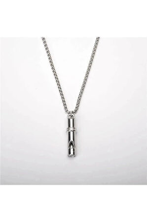 Deprem Düdüğü Çelik Kolye