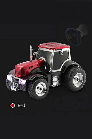 D42 Kırmızı Traktör Tasarım Usb/fm Radyo Bluetooth Hoparlör Speaker
