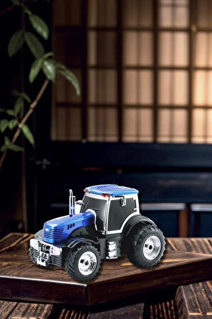D42 Mavi Traktör Tasarım Usb/fm Radyo Bluetooth Hoparlör Speaker