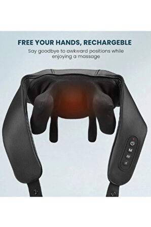 Şarjlı Ovmalı Isıtmalı Masaj Aleti Insan Eli Yoğurma Hissi  Yeni Model