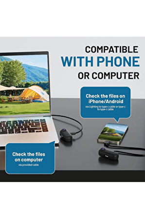 Mini Wıfı Aksiyon Kamerası 1080p Taşınabilir Vücut Kamerası Giyilebilir Video Kaydedici Ipx7 Su Geçirmez