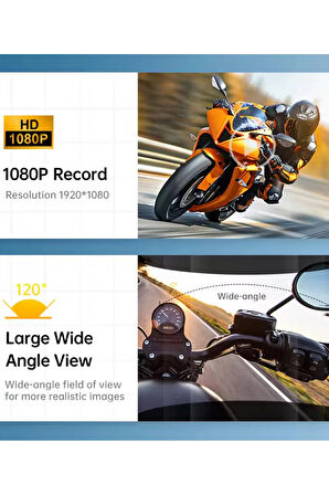 Q29 Motosiklet Kask Bluetooth Kulaklık Eşleşmeli 1080p Kamera Geniş Açı Su Geçirmez Intercom