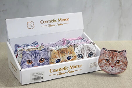 Taşlı Kedi El Aynası Alk3749