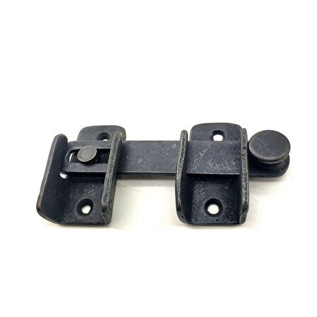 Antika Tarz Dekoratif Pirinç Kapı Mandalı - 57x115 Mm, Oksit