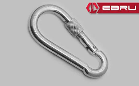 Vidalı Karabina, Kanca, Çengel 11mm - 10 Adet