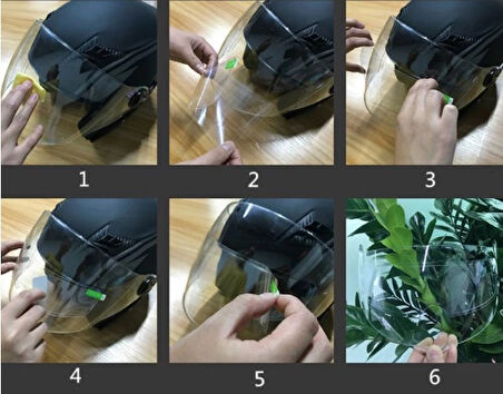 MOTOSIKLET  KASKI İÇIN YAĞMUR KAYDIRICI