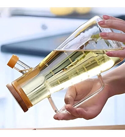 Borosilikat Cam 900 ml. Yağdanlık