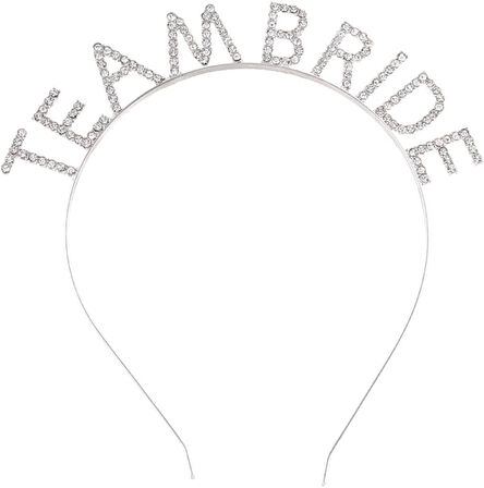 Gümüş Kaplama Kristal Taşlı Team Bride Taç