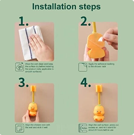 Hayvan Figürlü Duş Başlığı Tutucu