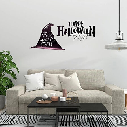 Happy Halloween Temalı Duvar Stickerı