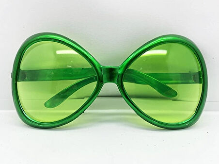 Yeşil Renk Yeşilçam Nostalji 80li Yıllar 90lı Yıllar Parti Gözlüğü  7x16 cm