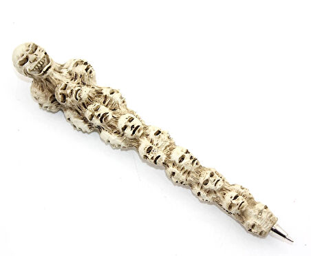 Polyester Kurukafa Tükenmez Kalem Model 2