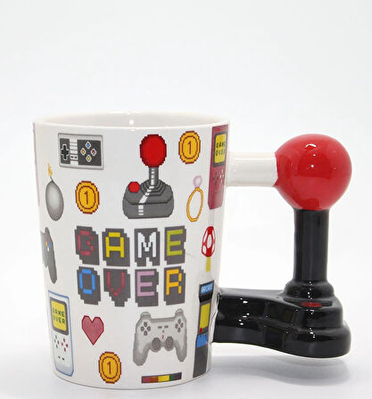 Porselen Game Over Kupa Bardak Model 4