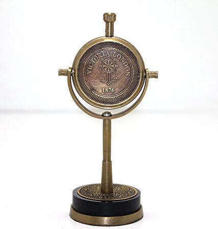 Masa Üstü Pirinç Saat Model 4