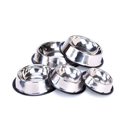Paslanmaz Çelik Metal Mama Kabı 34 cm.