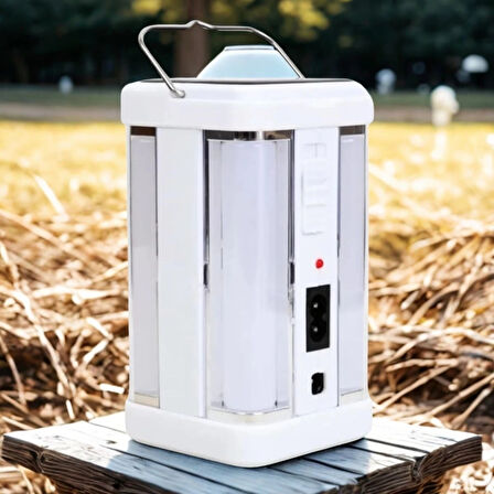 BUFFER®  Güneş Enerjili Şarjlı Işık 1200mAh Yeniden Şarj Edilebilir Batarya YG-7977S