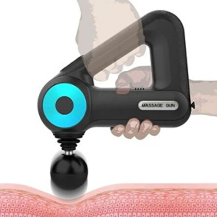 BUFFER® 12 Farklı Başlıklı Profesyonel Masaj Tabancası - Kas Gevşetici ve Yorgunluk Giderici Masaj Aleti