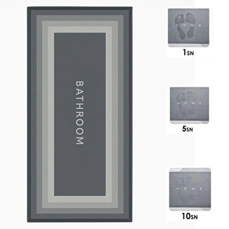 BUFFER® Sihirli Süper Su Emici Kaymaz Tabanlı Uzun Paspas 40*120 cm