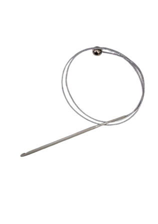 Misinalı Çelik Stoplu Tığ Şiş 6 Numara 60 cm