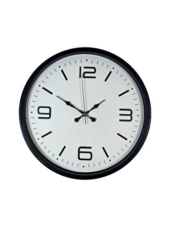 Zentime 36 Cm Siyah Dekoratif Duvar Saati