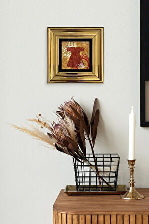 Kaftan ve Tuğra Çerçeveli Taş Tablo