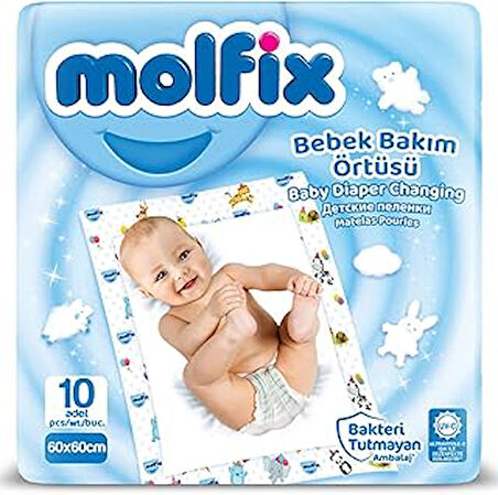 Molfix Bebek Bakım Örtüsü 10'lu 60x60