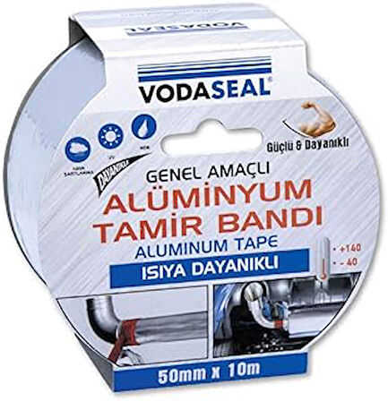 VODASEAL 53.01.024 Tamir Bandı-50mmx10mt, Alüminyum, Isıya Dayanıklı