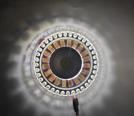 SUNLED 8005 Cam Spot Kasası 5W Beyaz Işık Led Çerçeveli Günışığı - Priz ve Anahtar İçin Uyumlu Çerçe