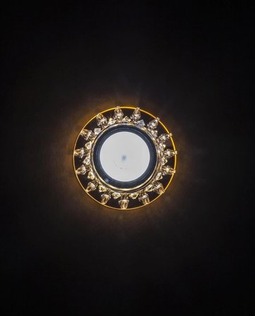 NOAS YL65 1687 Podos Led Çerçeveli 4000K Kristal Cam Spot Kasa - Priz ve Anahtar İçin Uyumlu Çerçeve