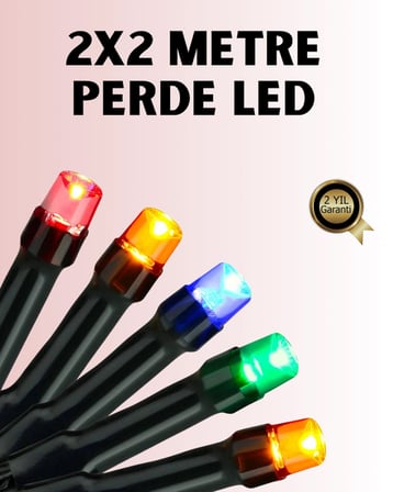 8 Modlu Zaman Ayarlı LED Perde Işık – Bahçe ve Balkon Dekorasyonu